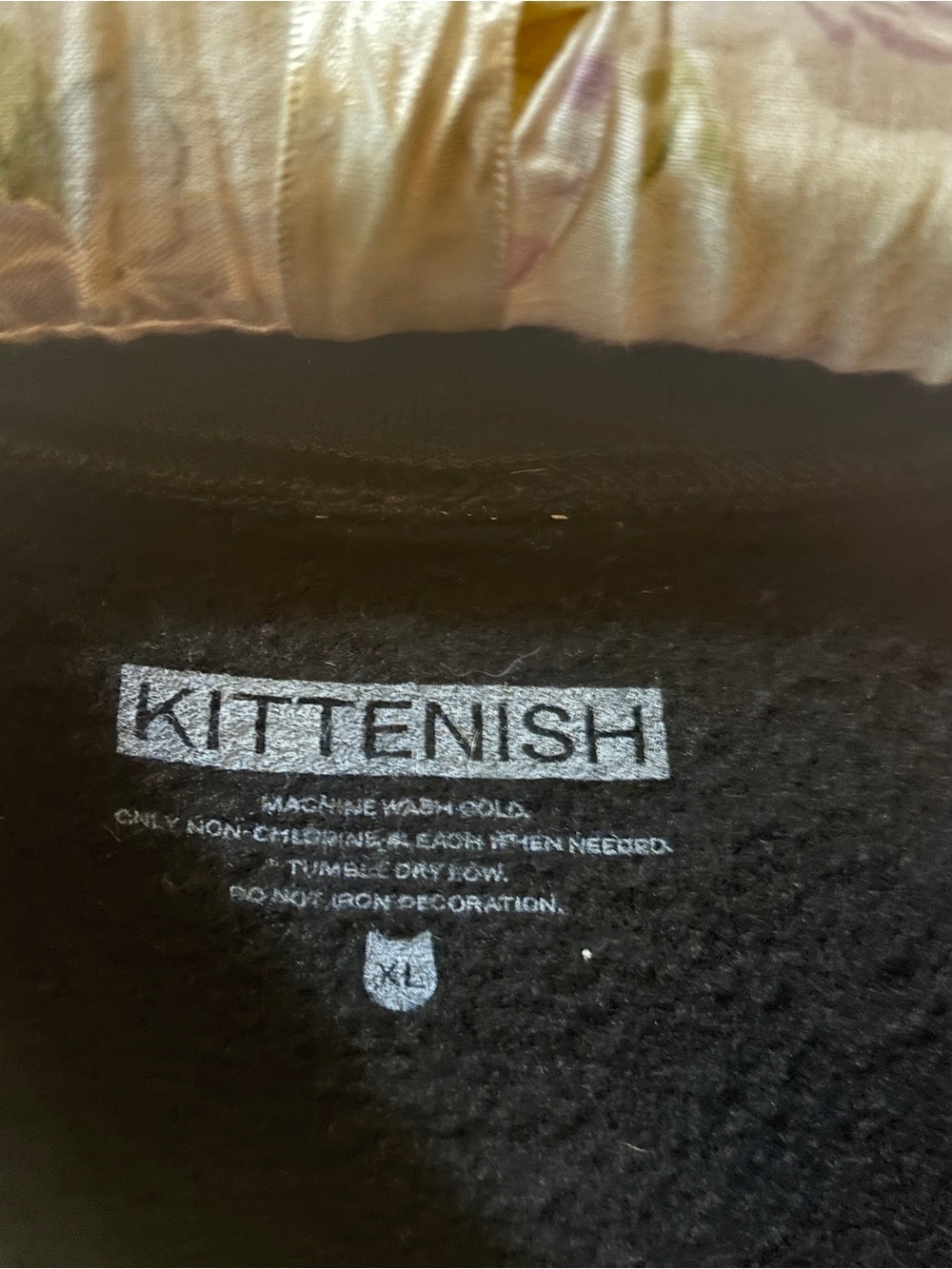 Kittenish Black Crewneck with White Nashville Logo - Picture 4 of 4